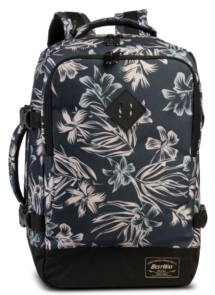 BestWay Reiserucksack #Cabin Pro Small *dunkelblau/natur