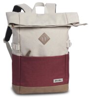 BestWay Rucksack #Campus Style *weiß/weinrot