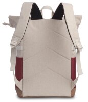 BestWay Rucksack #Campus Style *weiß/weinrot