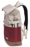 BestWay Rucksack #Campus Style *weiß/weinrot