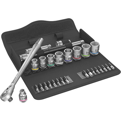 8100 SB 8 Zyklop Metal-Knarrensatz Wera, 3/8" Vierkant,