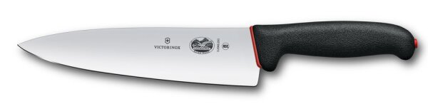 Dual Grip, Kochmesser, 20 cm, schwarz/rot