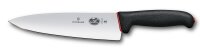Dual Grip, Kochmesser, 20 cm, schwarz/rot