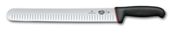 Dual Grip, Schinkenmesser, 30 cm, Kullen, schwarz/rot