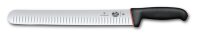 Dual Grip, Schinkenmesser, 30 cm, Kullen, schwarz/rot