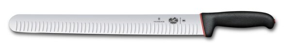 Dual Grip, Schinkenmesser, 36 cm, Kullen, schwarz/rot