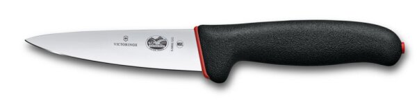 Dual Grip, Stechmesser, 12 cm, schwarz/rot
