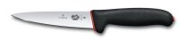 Dual Grip, Stechmesser, 14 cm, schwarz/rot