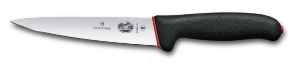 Dual Grip, Stechmesser, 16 cm, schwarz/rot