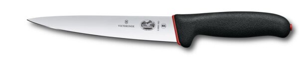Dual Grip, Stechmesser, 18 cm, schwarz/rot