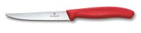 Swiss Classic, Steak & Pizzamesser, 11cm, Wellen, rot
