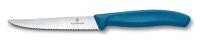 Swiss Classic, Steak & Pizzamesser, 11cm, Wellen, blau