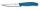 Swiss Classic, Steak & Pizzamesser, 11cm, Wellen, blau