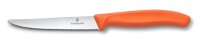 Swiss Classic, Steak & Pizzamesser, 11cm, Wellen, orange