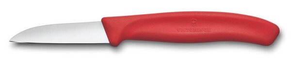 Swiss Classic, Gemüsemesser, 6cm, gerade, rot