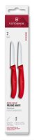 Swiss Classic, Gemüsemesser, 2tlg, 8cm, gerade, rot,...