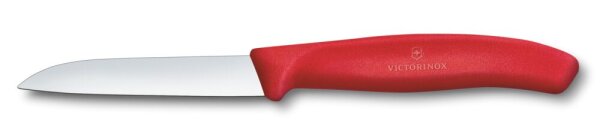 Swiss Classic, Gemüsemesser, 8cm, gerade, rot