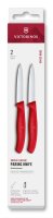 Swiss Classic, Gemüsemesser, 2tlg, 8cm, gerade,rot,Box