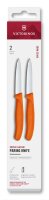 Swiss Classic, Gemüsemesser, 2tlg,8cm,gerade,orange,Box