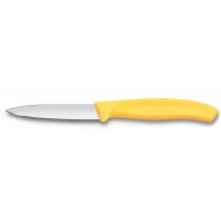 Swiss Classic, Gemüsemesser Set, 2tlg, 8cm,gerade/Wellen,gelb