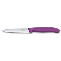 Swiss Classic, Gemüsem. Set, 2tlg, 10cm,gerade/Wellen,violett,Box