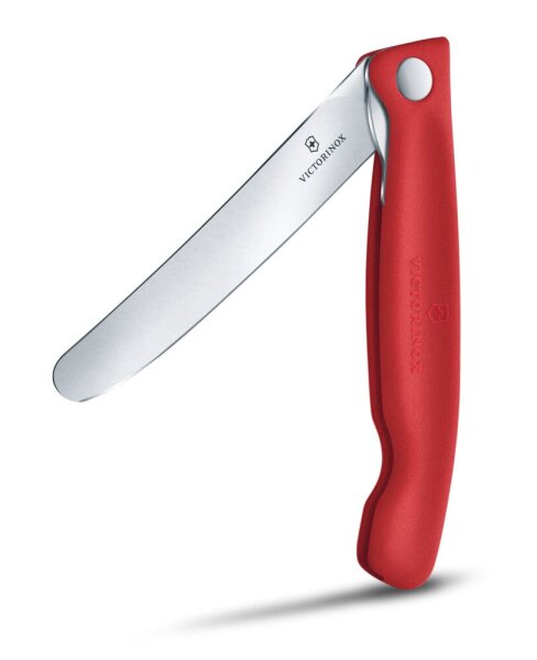 Swiss Classic, Picknick Messer, 11cm, gerade, rot,Box