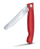 Swiss Classic, Picknick Messer, 11cm, gerade, rot,Box