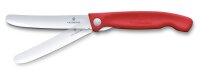 Swiss Classic, Picknick Messer, 11cm, gerade, rot,Box
