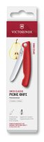 Swiss Classic, Picknick Messer, 11cm, gerade, rot,Box