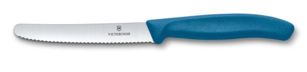 Swiss Classic, Tomaten & Tafelmesser, 11cm, Wellen, blau