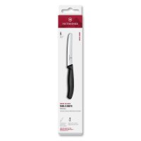 Swiss Classic, Tomaten & Tafelmesser,2tlg,11cm,Wellen,schwarz,Box