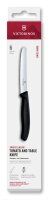 Swiss Classic, Tomaten & Tafelmesser, 6tlg, 11cm, Wellen, schwarz