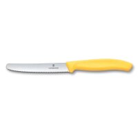 Swiss Classic, Tomaten & Tafelmesser, 2tlg, 11cm, Wellen,gelb,Box