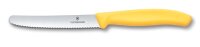 Swiss Classic, Tomaten & Tafelmesser, 11cm, Wellen, gelb