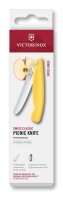 Swiss Classic, Picknick Messer, 11cm, Wellen, gelb, Box