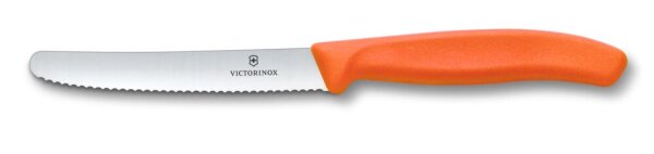 Swiss Classic, Tomaten & Tafelmesser, 11cm, Wellen, orange