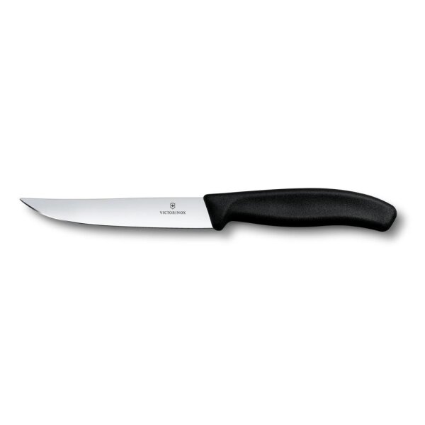 Swiss Classic, Steakmesser, 12cm, gerade, schwarz