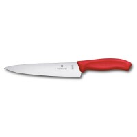 Swiss Classic, Kochmesser, 19cm, gerade, rot, Blister