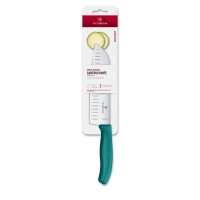 Swiss Classic, Santokumesser, 17cm, gerade,Kullen,grün,Blister