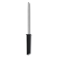Modern, Abziehstahl, 23 cm, Mittelfeinzug, rund, schwarz