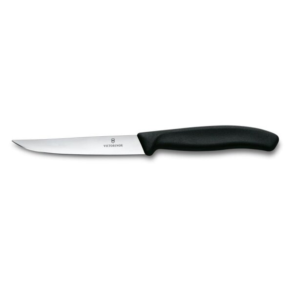 Swiss Classic, Steakmesser, 11cm, gerade, schwarz