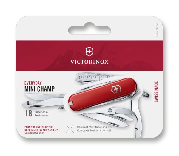 Mini Champ, 58 mm, rot, Blister