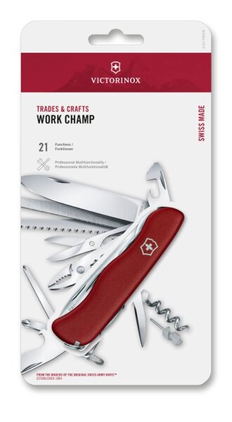 Work Champ, 111 mm, rot, Blister