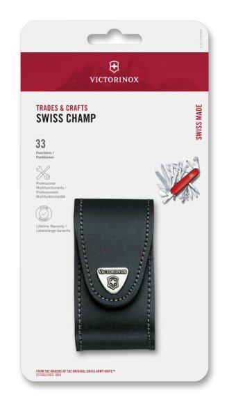 Swiss Champ, 91 mm, red transparent, Blister