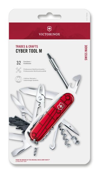 CyberTool 34, rot transp. gross Blister