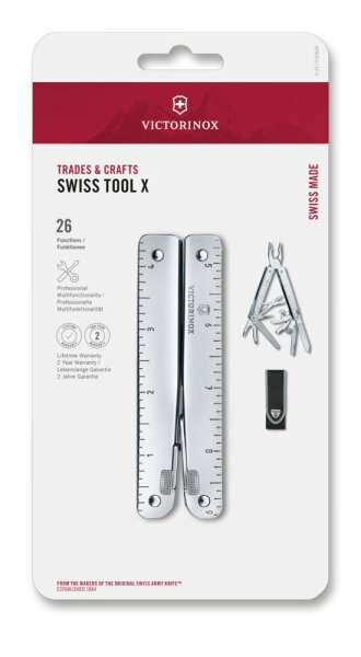 Swiss Tool X, silber, blister