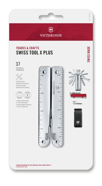 Swiss Tool X Plus, silver, blister