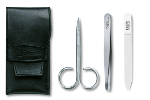 Manikür Etui Rubis, silber