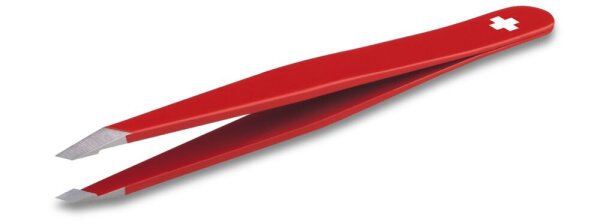Pinzette Rubis, schräg, rot