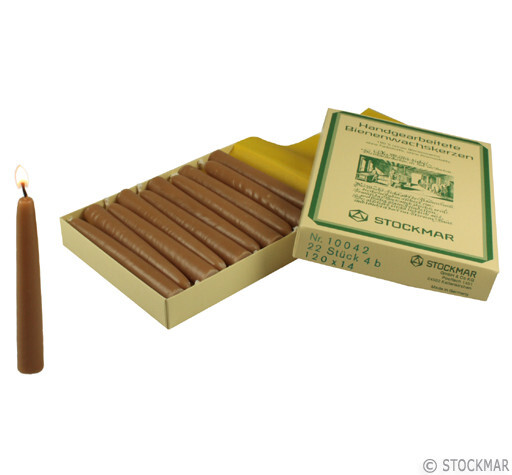 Stockmar Baumkerzen dick 120x14mm  22 Stück